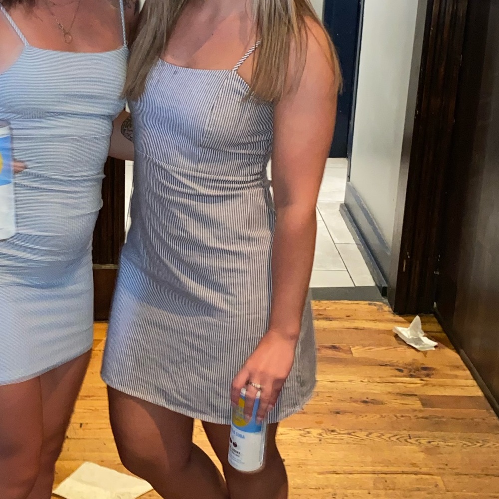 Blue And White Striped Brandy Melville Dress